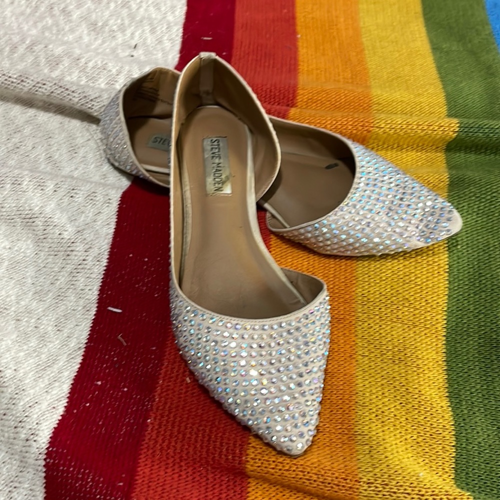 Steve Madden rhinestone flats
